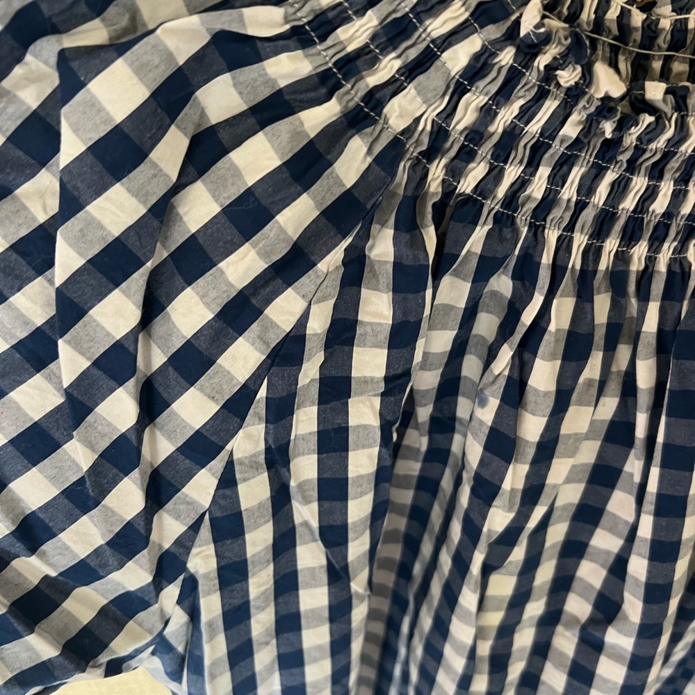LAKE PAJAMAS Blue Gingham Dress - Picture 4 of 4